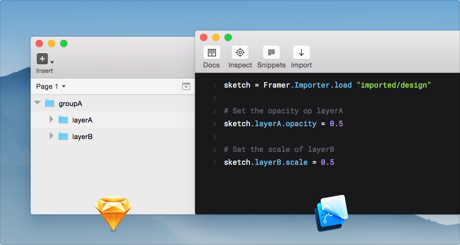 Sketch Layers & Framer Groups